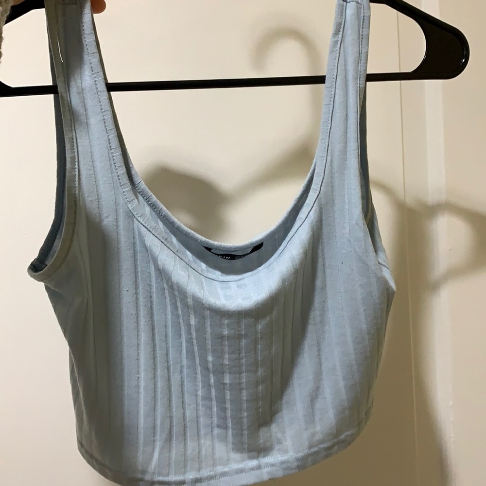 shein light blue crop top size xs $6.00 worn once